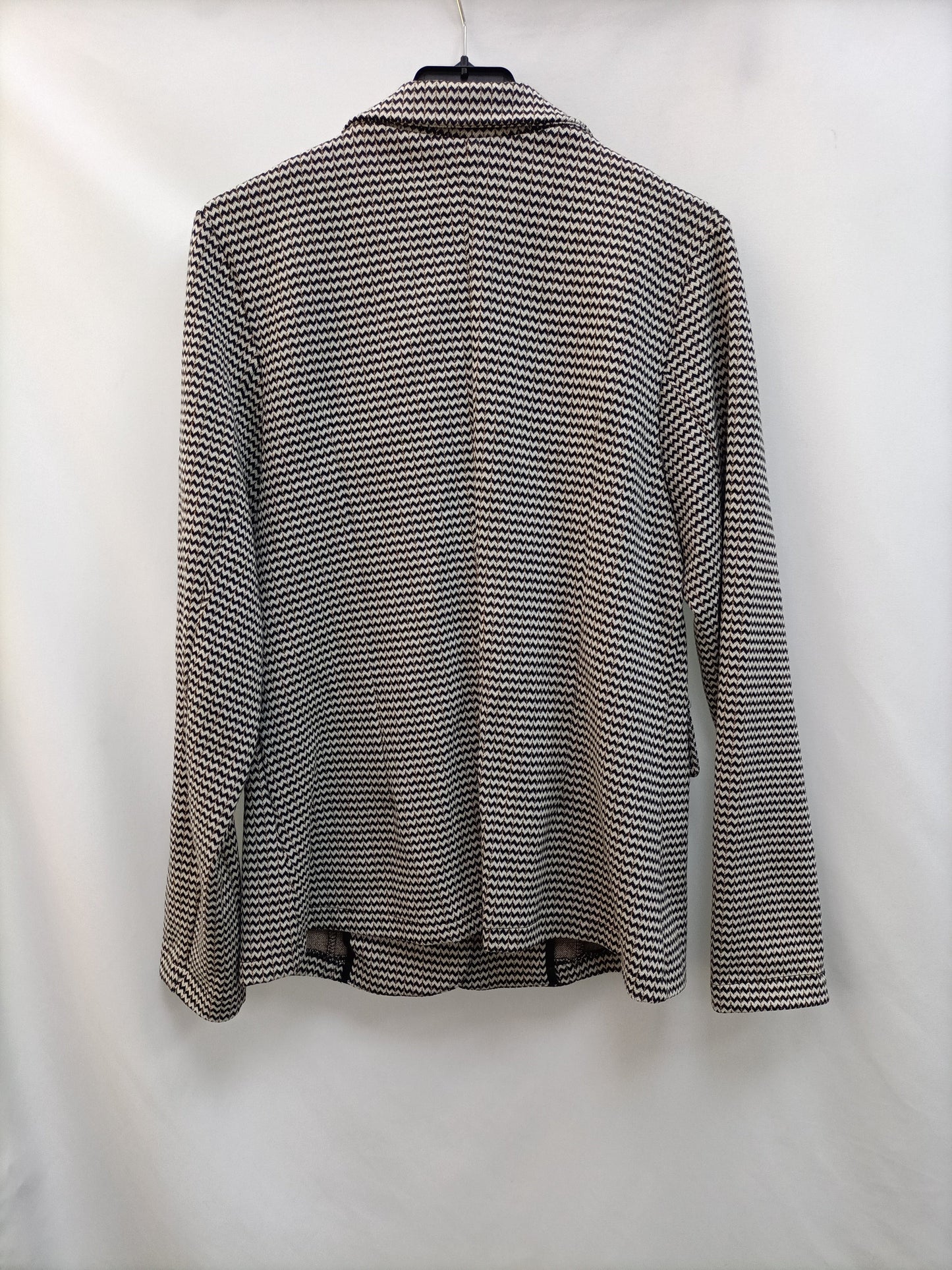 LA FEE ATELIER. Blazer espiga beige y negra T.38