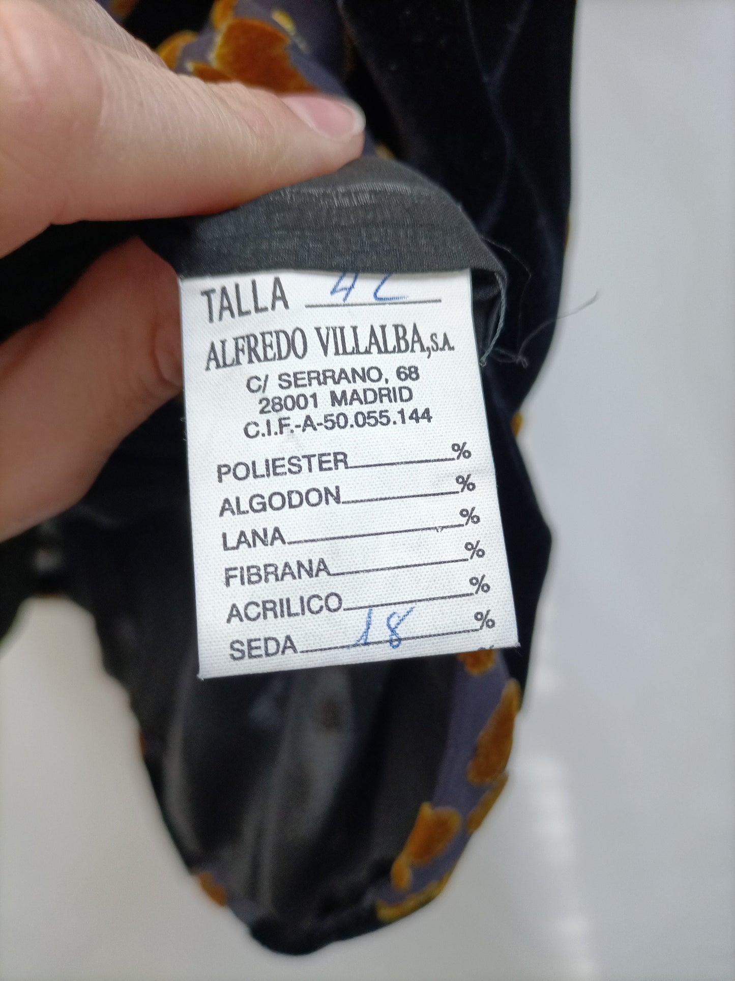 OTRAS. Top seda terciopelo T.42 (s)