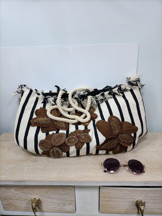 ZARA. Striped shopper bag (tara)