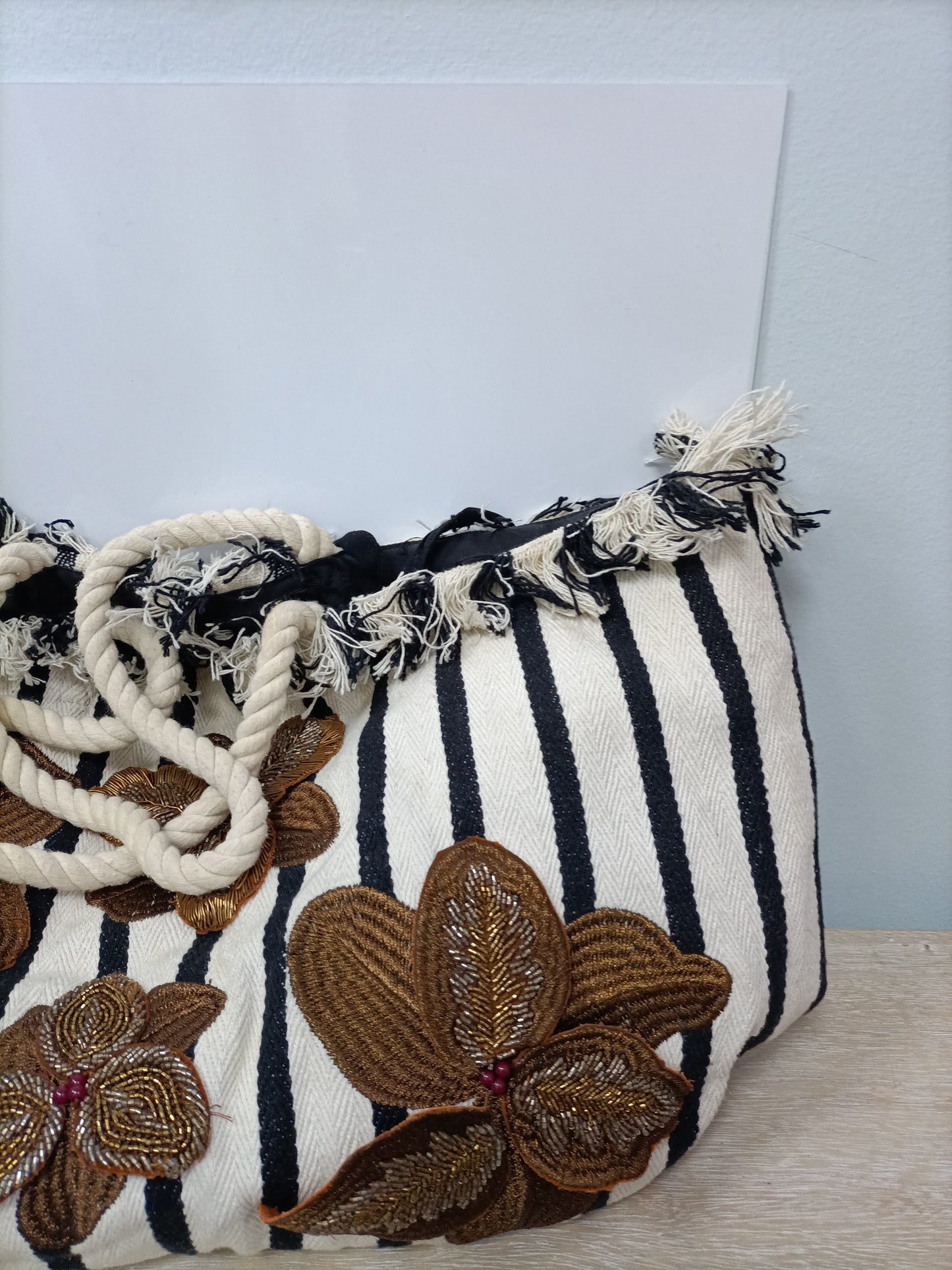 ZARA. Bolso rayas shopper (tara)