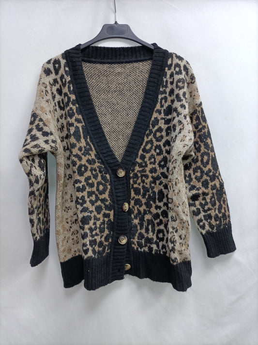 OTRAS. Cardigán animal print T.u(m)