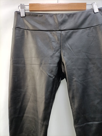 CALZEDONIA. Leggings negro polipiel T.m