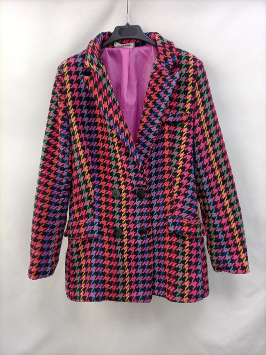 MULAYA. Blazer pata de gallo T.m