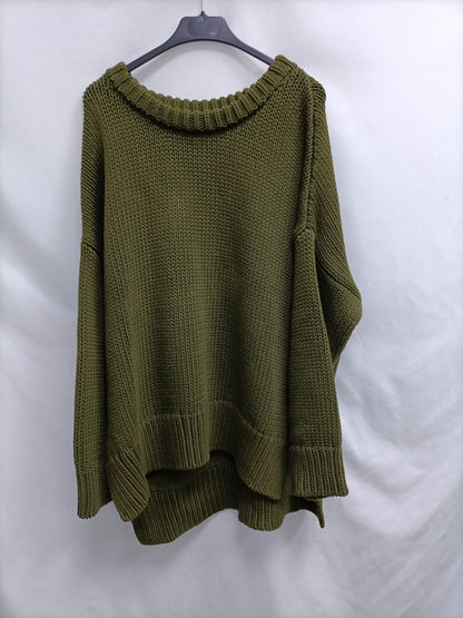 ZARA. Tm oversized green sweater
