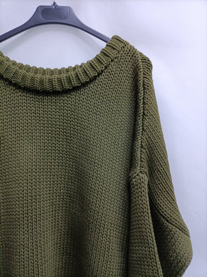 ZARA. Tm oversized green sweater