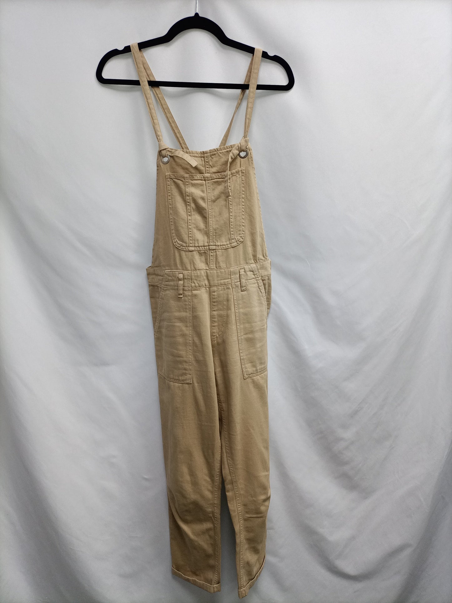 STRADIVARIUS. Beige denim overalls T.36