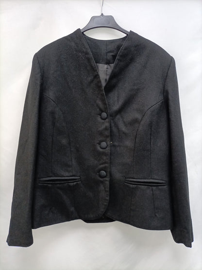 OTRAS. Chaqueta negra paño T.u(l/xl)