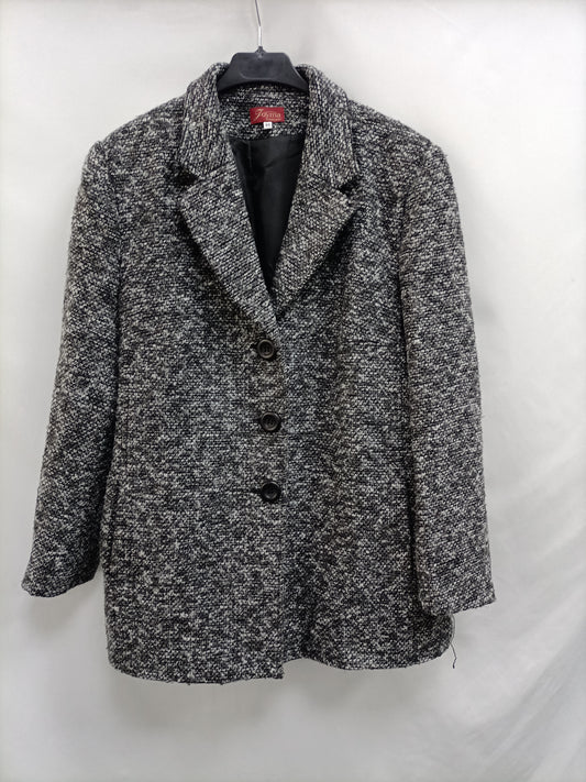 ZUYMA. Abrigo jaspeado T.48