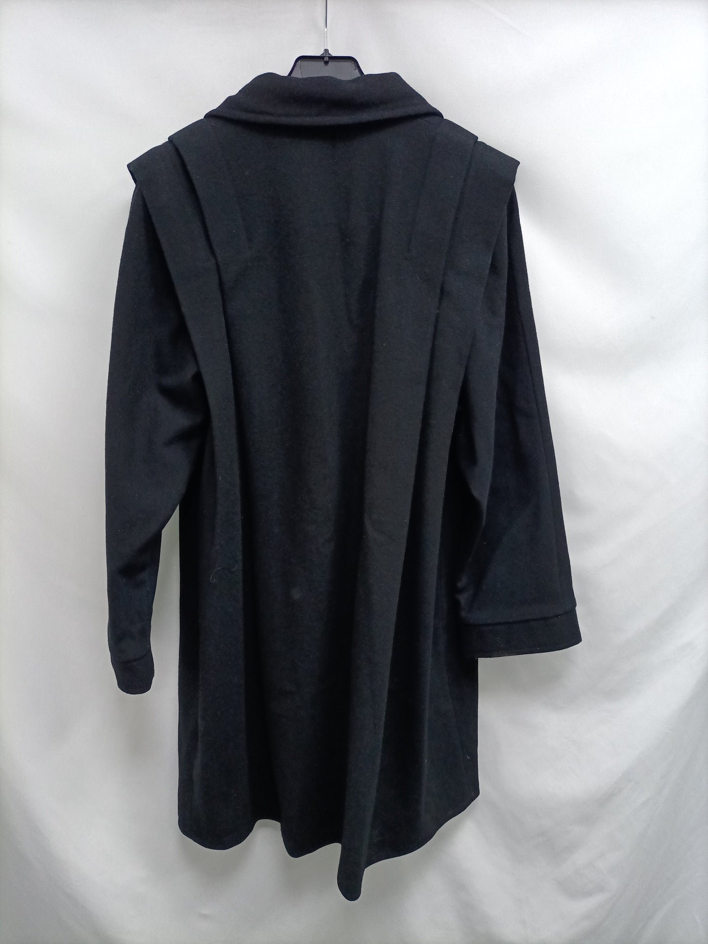 OTRAS. Abrigo paño Negro T.u (M/L)