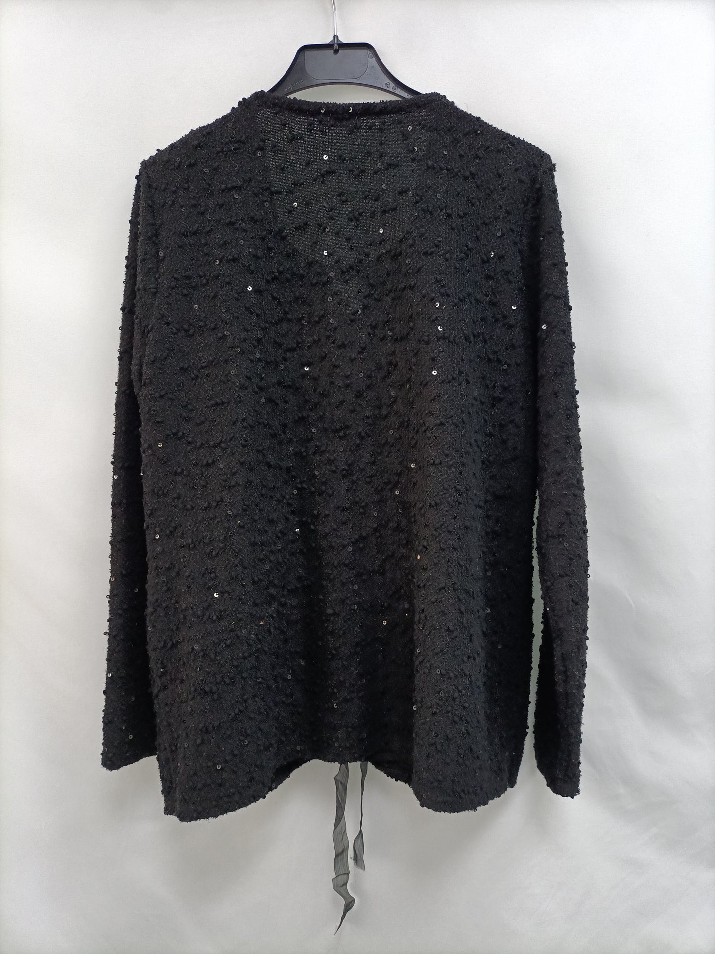 I de N. Black textured jacket S.xl/l