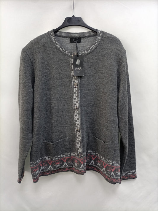 AURA. Chaqueta gris Punto T.50