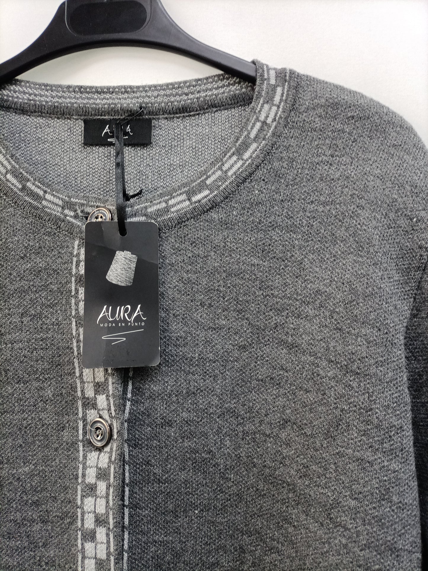 AURA. Chaqueta gris Punto T.50