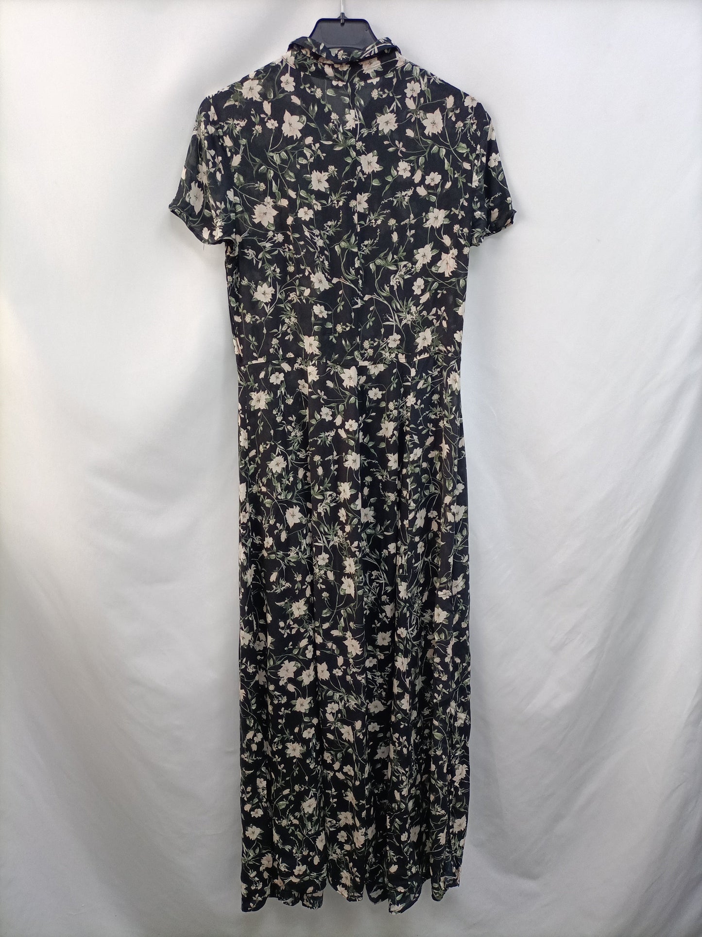 BERSHKA.Vestido largo camisero T.s