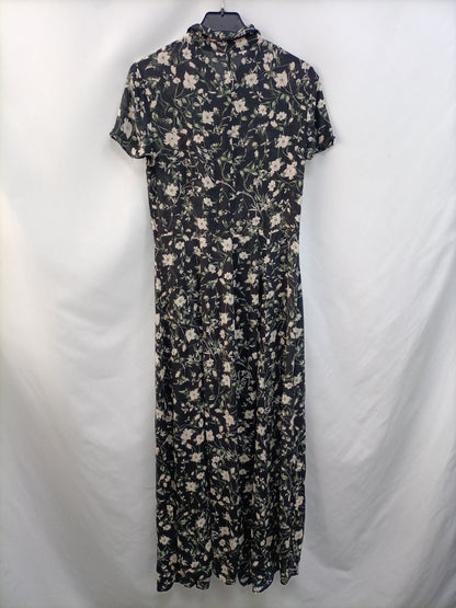 BERSHKA.Vestido largo camisero T.s