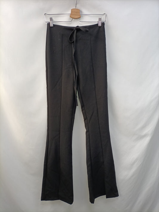 ZARA. Black flared trousers Ts
