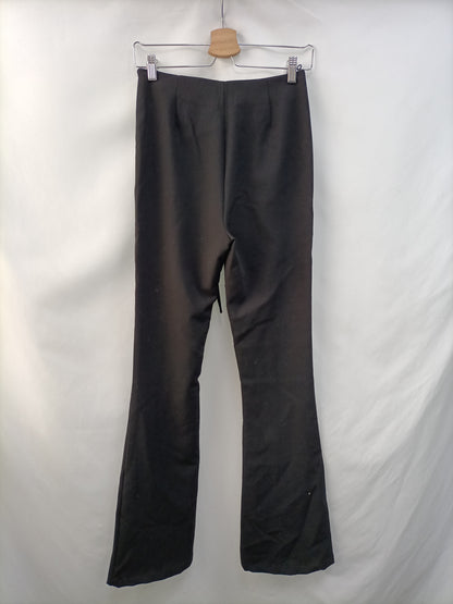 ZARA. Black flared trousers Ts