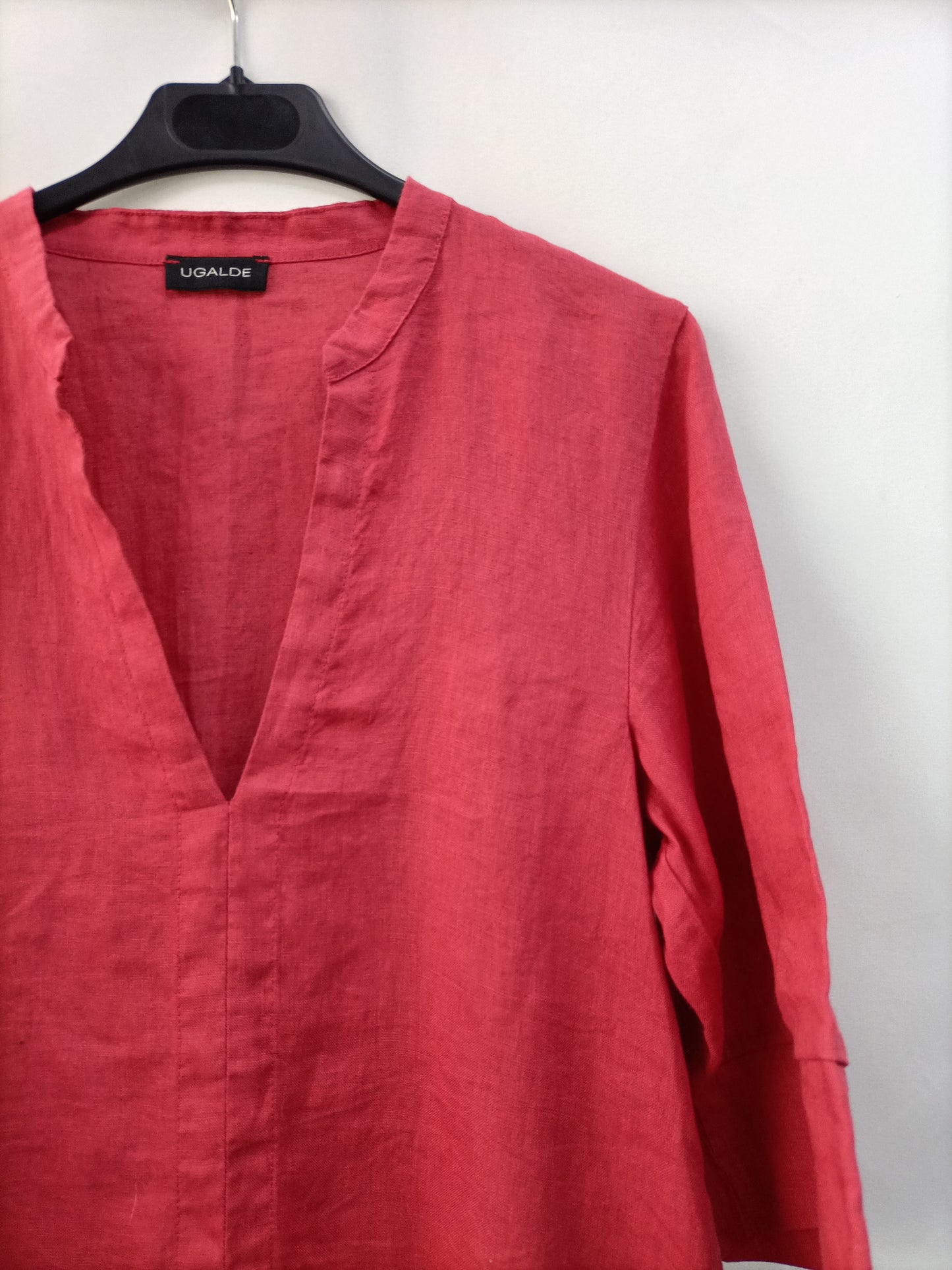 UGALDE.Raspberry linen blouse S.40
