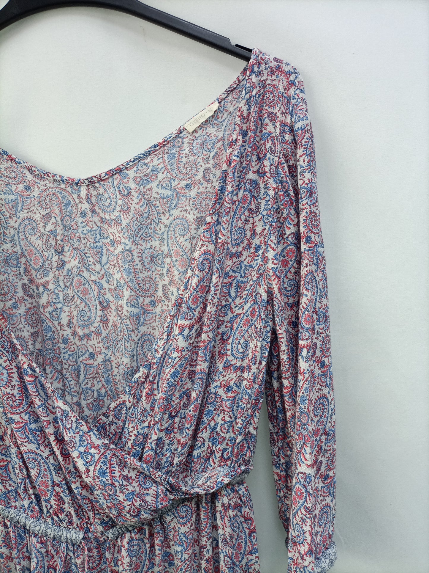 OYSHO.Vestido largo paisley T.M