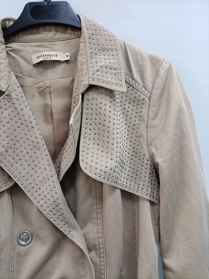 ESCANDELLE.Gabardina beige T.m (tara)