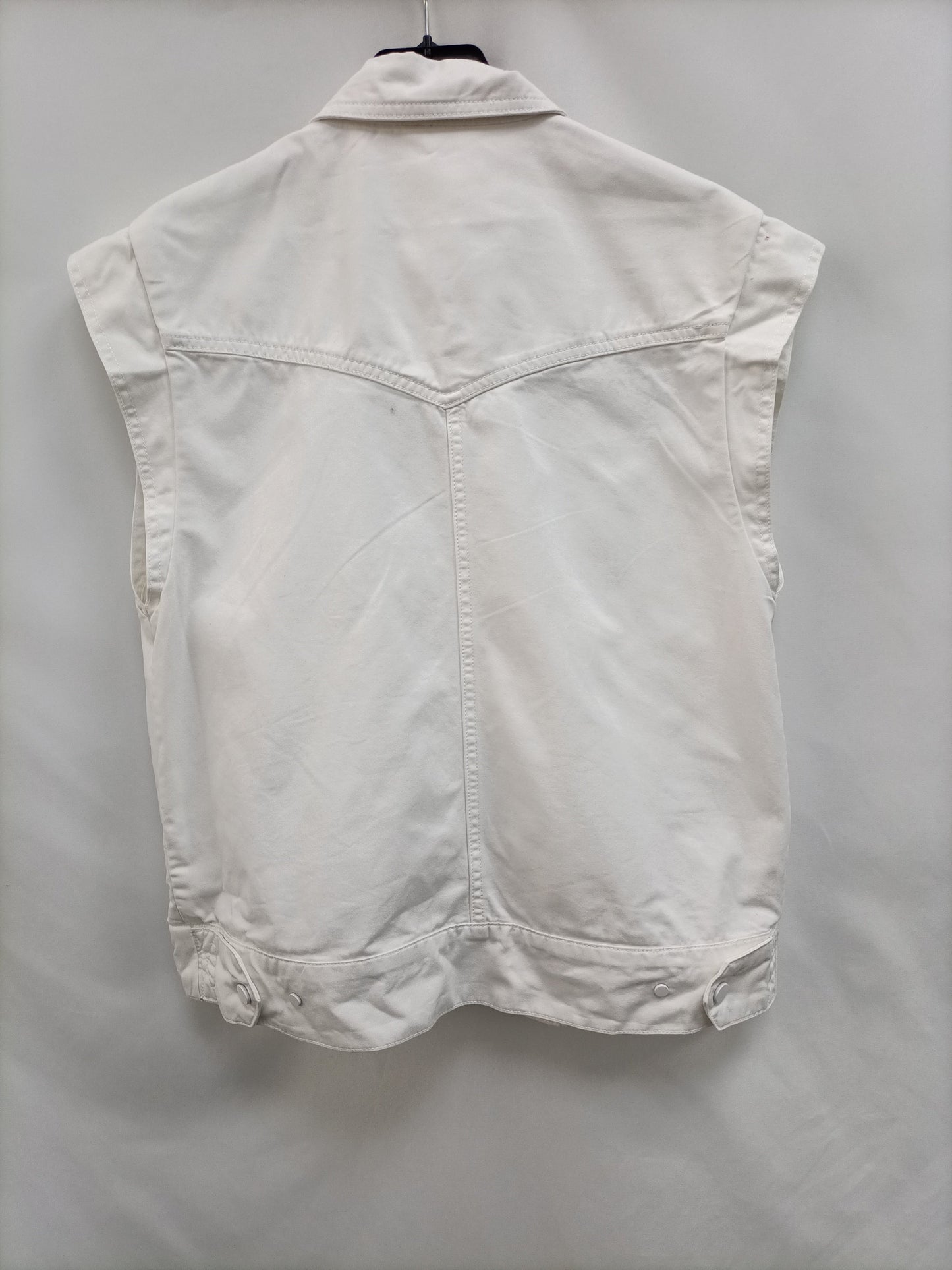 MarketMANGO.Chaleco blanco denim T.XS/S