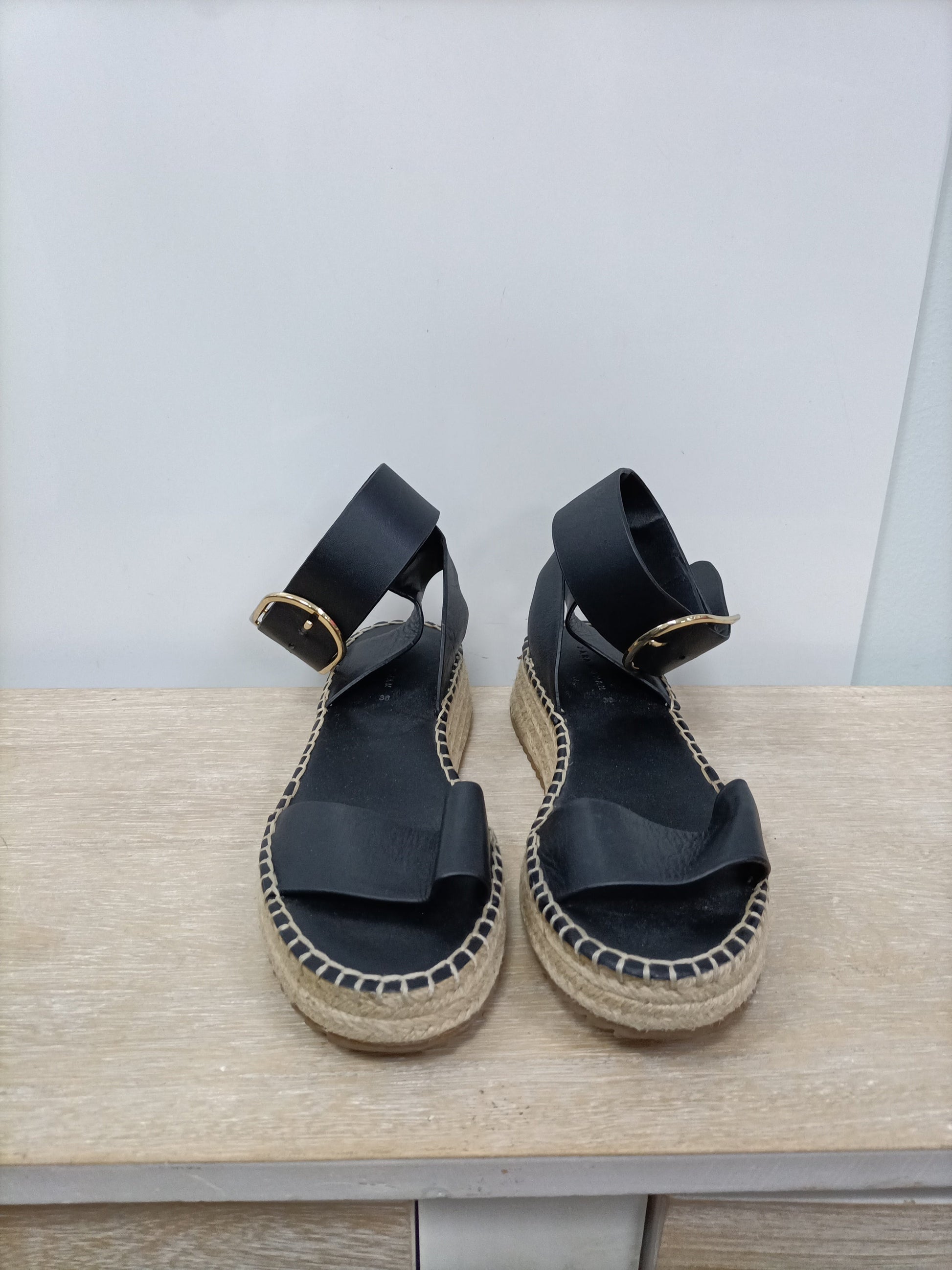 Zapatos Alpargatas Negras Zara Polipiel – Hibuy Market