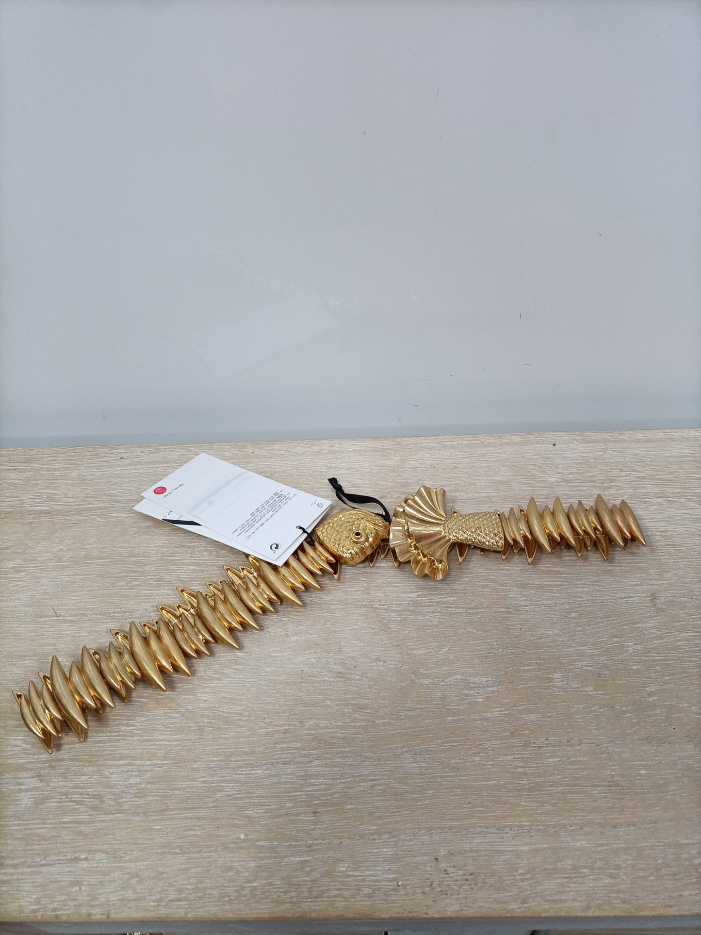 ZARA.Cinturón dorado T.80