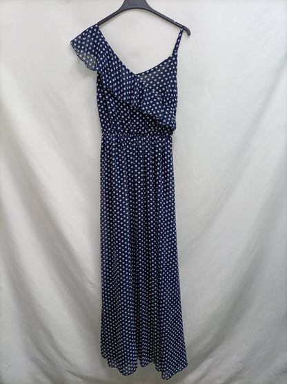 KLING.Vestido largo lunares T.2 (M)