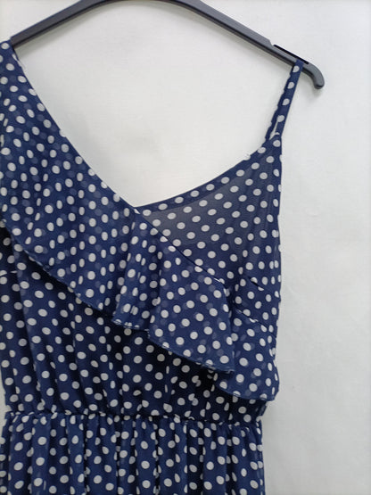 KLING.Vestido largo lunares T.2 (M)