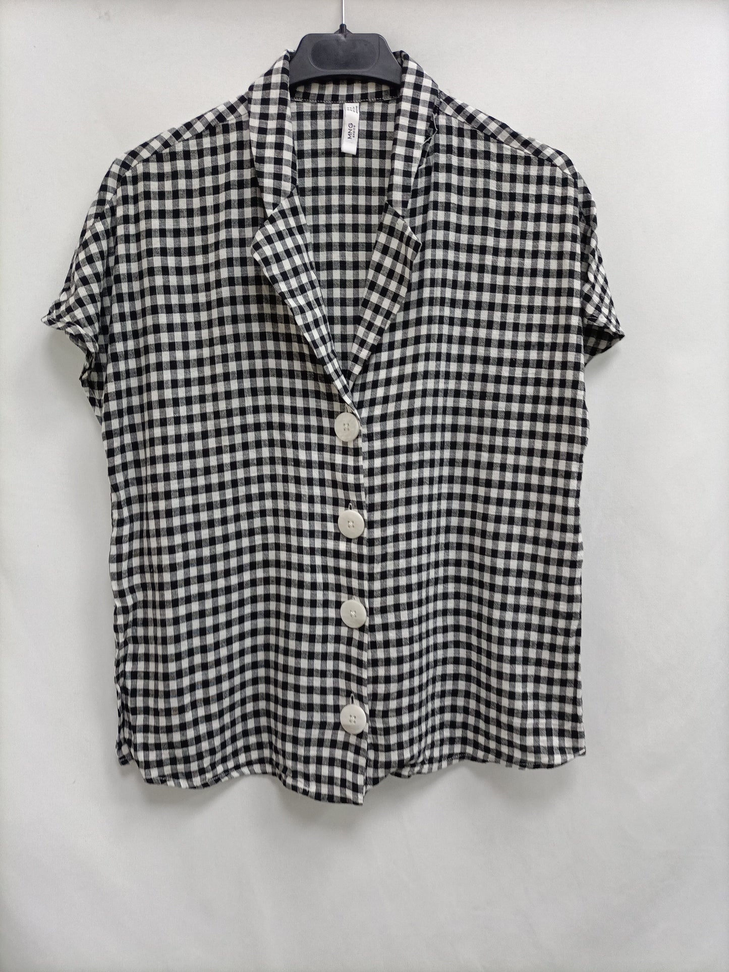MANGO.TS checked blouse