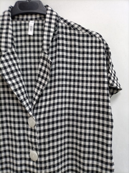 MANGO.TS checked blouse
