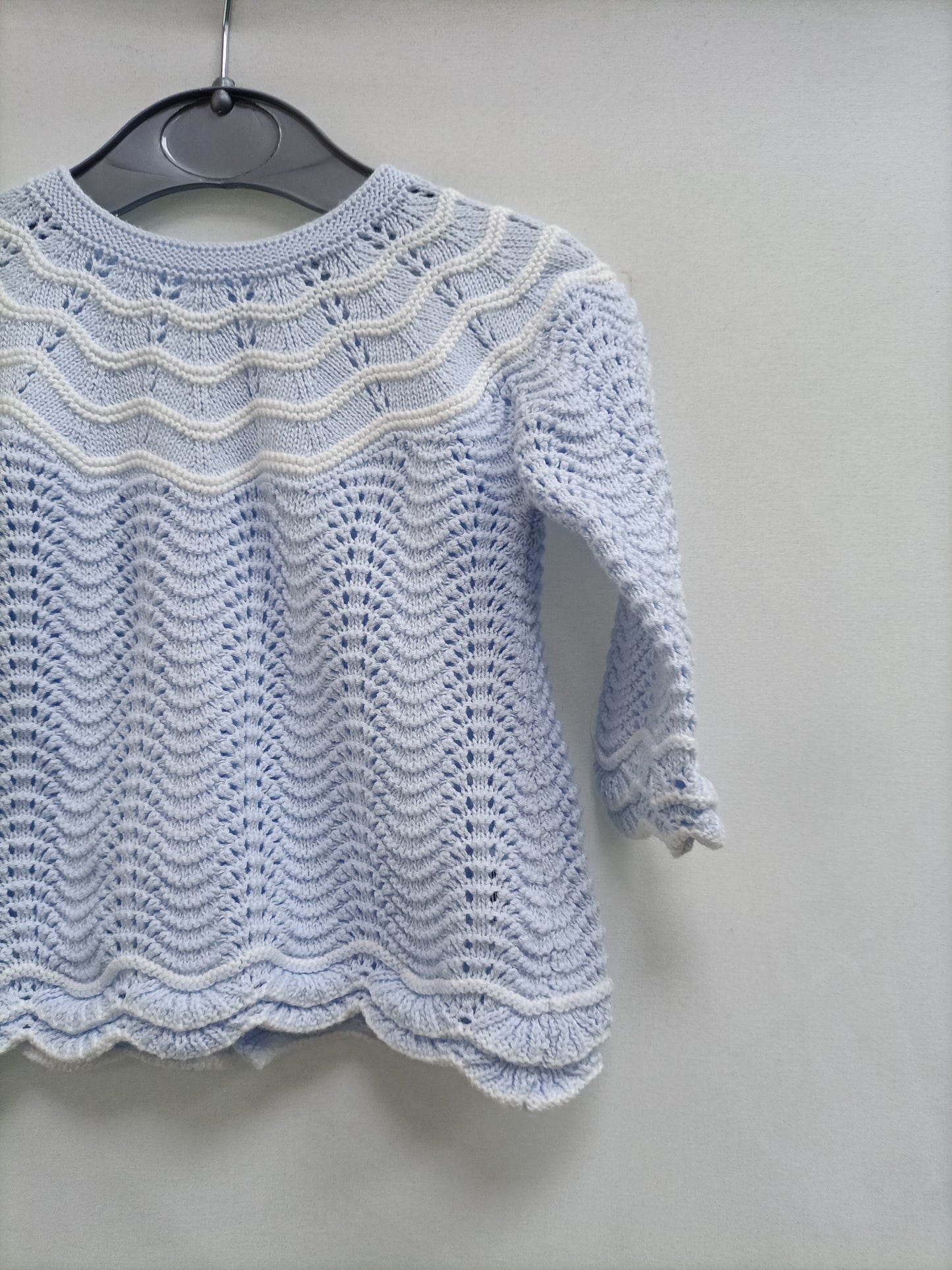 DULCES.Jersey azulito punto bebé 1-3 meses