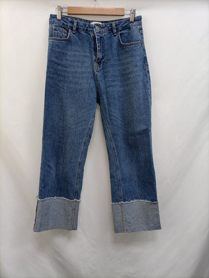 RENATTA&amp;GO. Denim trousers with hem size 38