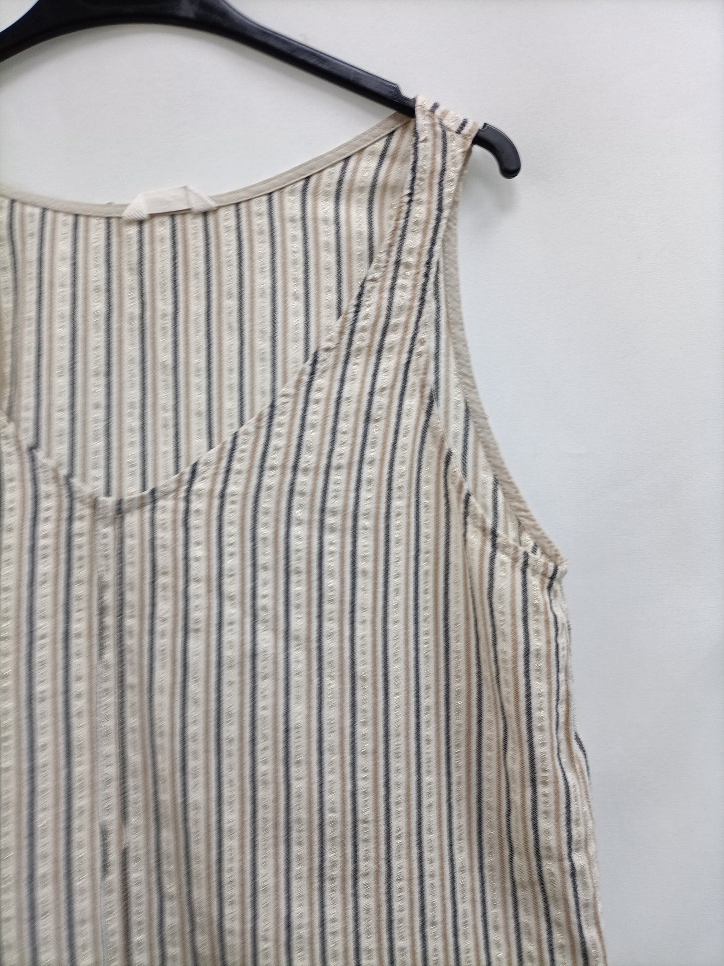 ESE O ESE. Top beige rayas T.u(s)