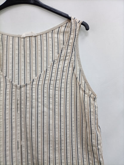 ESE O ESE. Top beige rayas T.u(s)