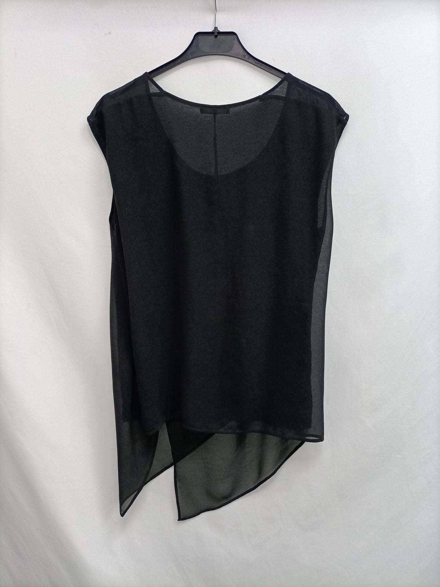 PROMOD. Top negro cruzado T.s