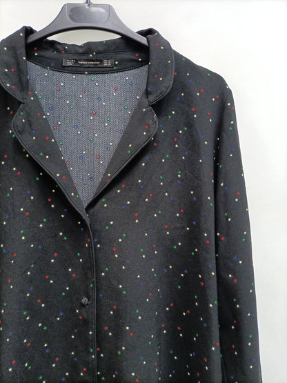 ZARA. Vestido corto estrellas T.m