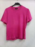MASSIMO DUTTI. Camiseta rosa básica T.xs