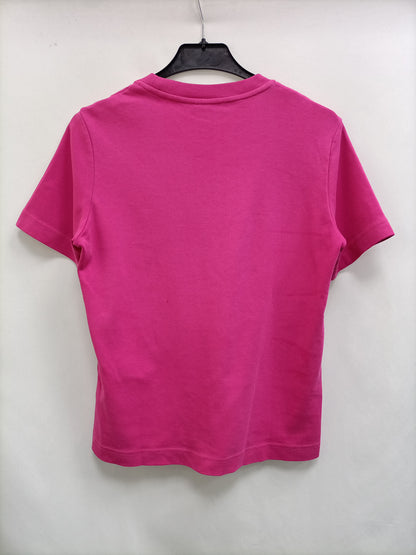 MASSIMO DUTTI. Camiseta rosa básica T.xs