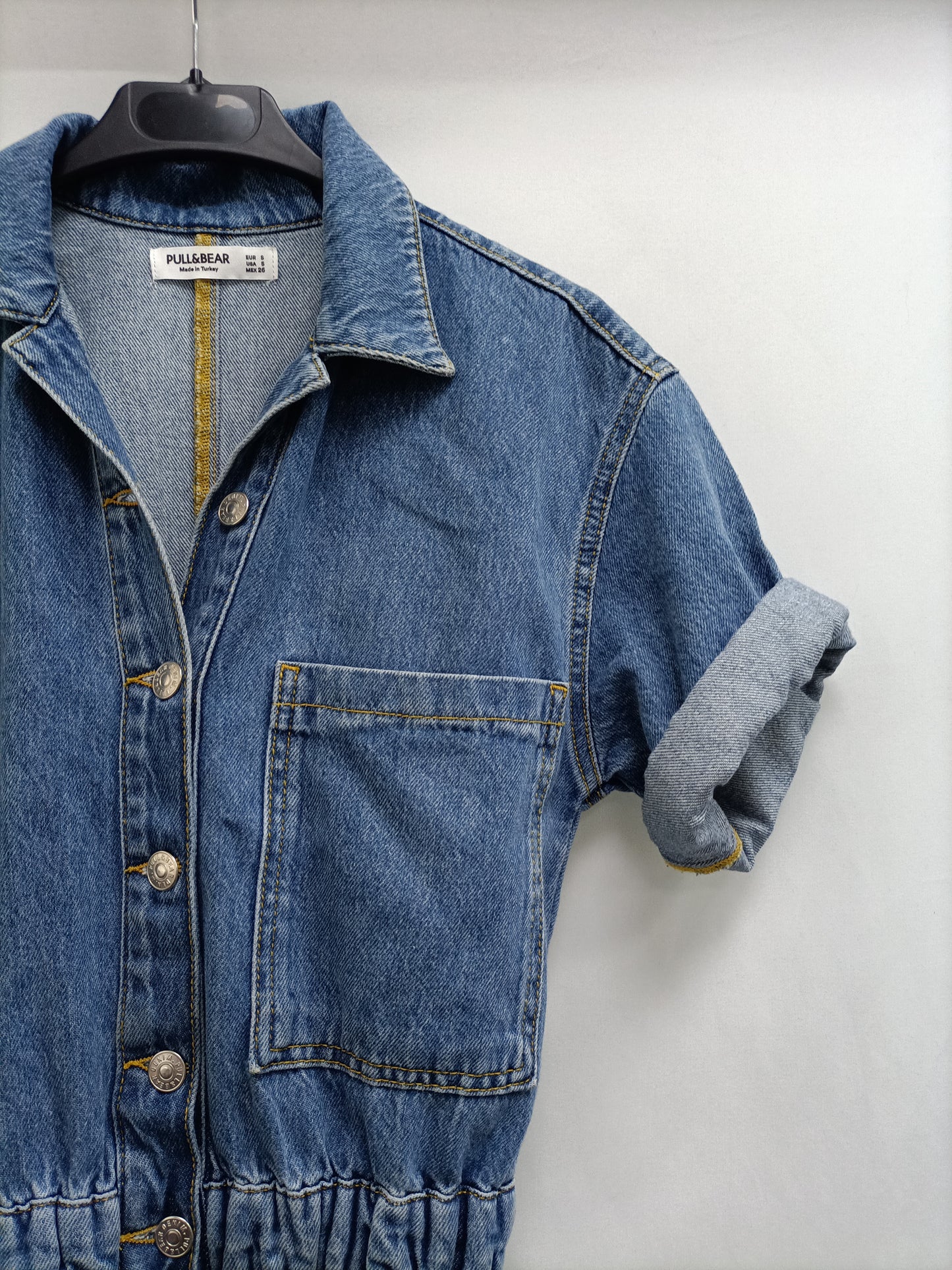 PULL&amp;BEAR. Ts denim short jumpsuit