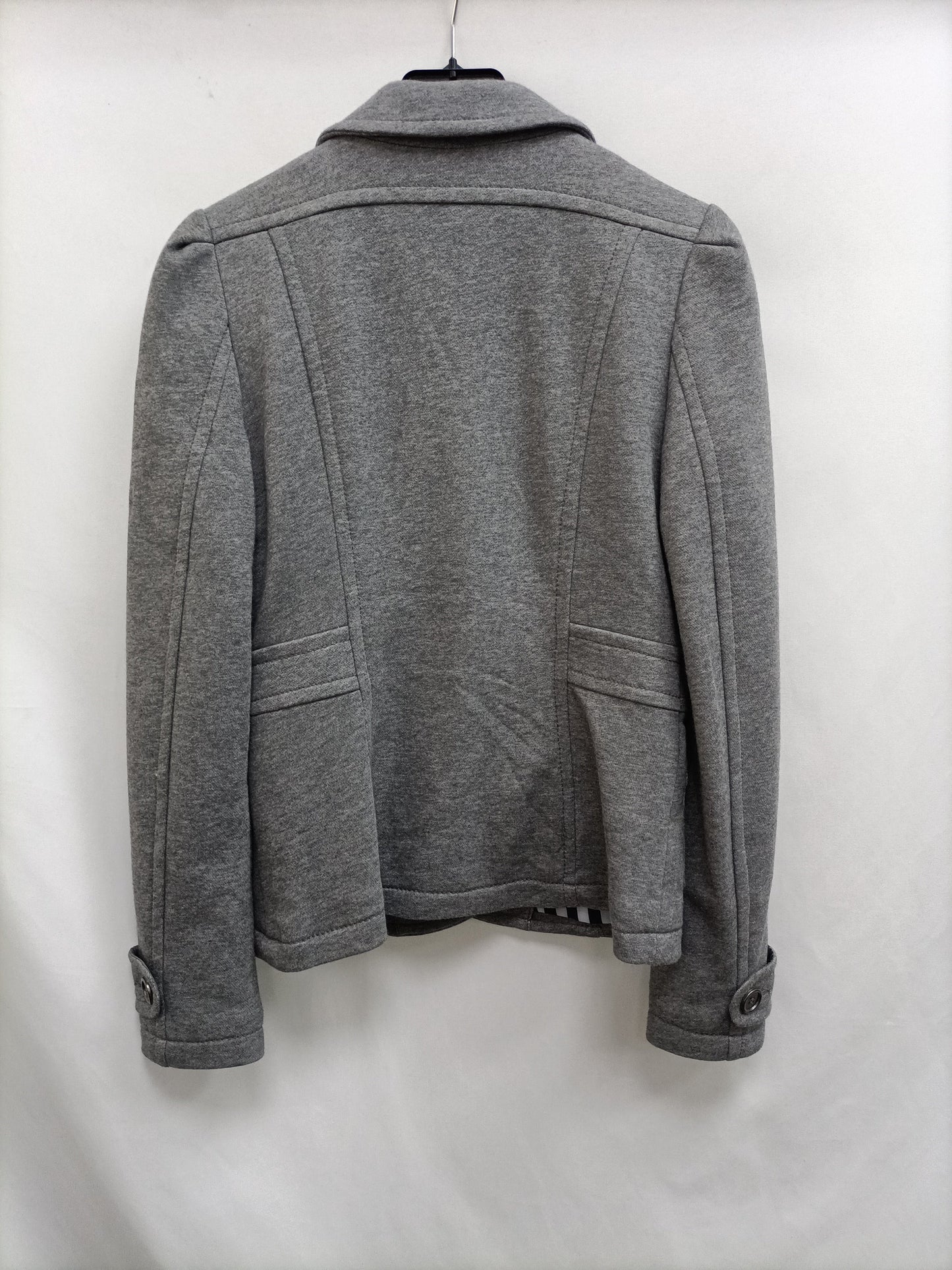 H&M. blazer gris punto   T.38