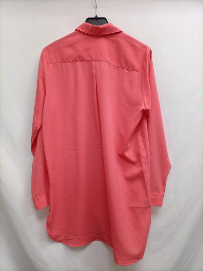 ZARA. Flowy coral Ts blouse