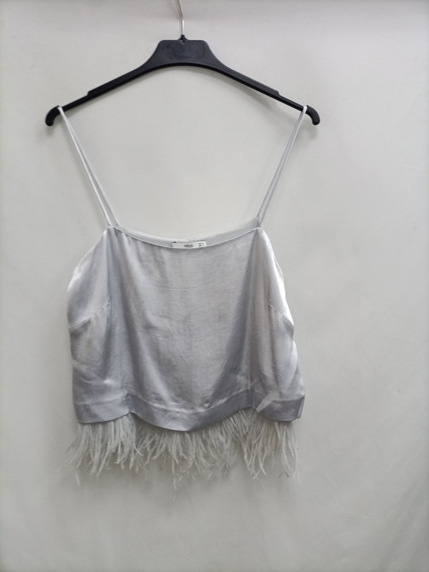 MANGO. Silver top feathers Tm