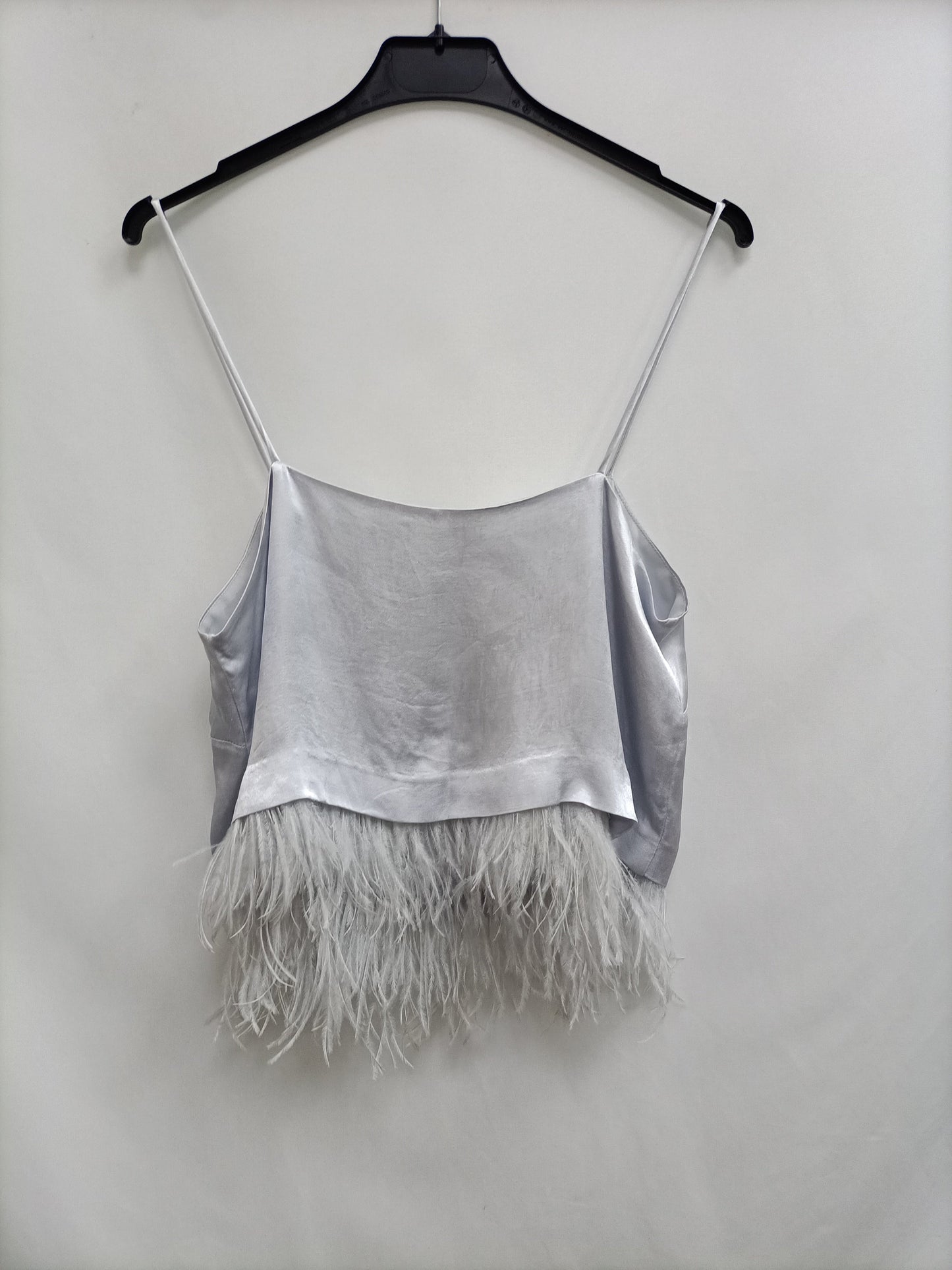 MANGO. Silver top feathers Tm