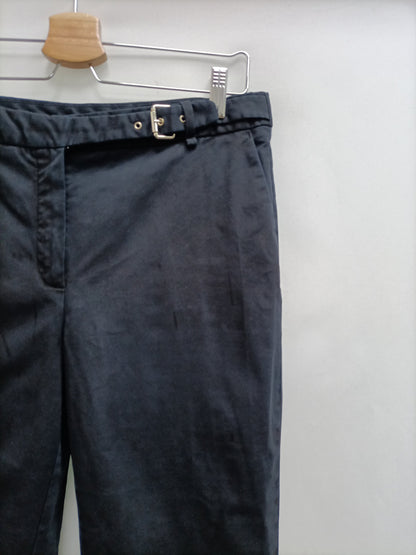 MASSIMO DUTTI. Pantalón recto azul T.42