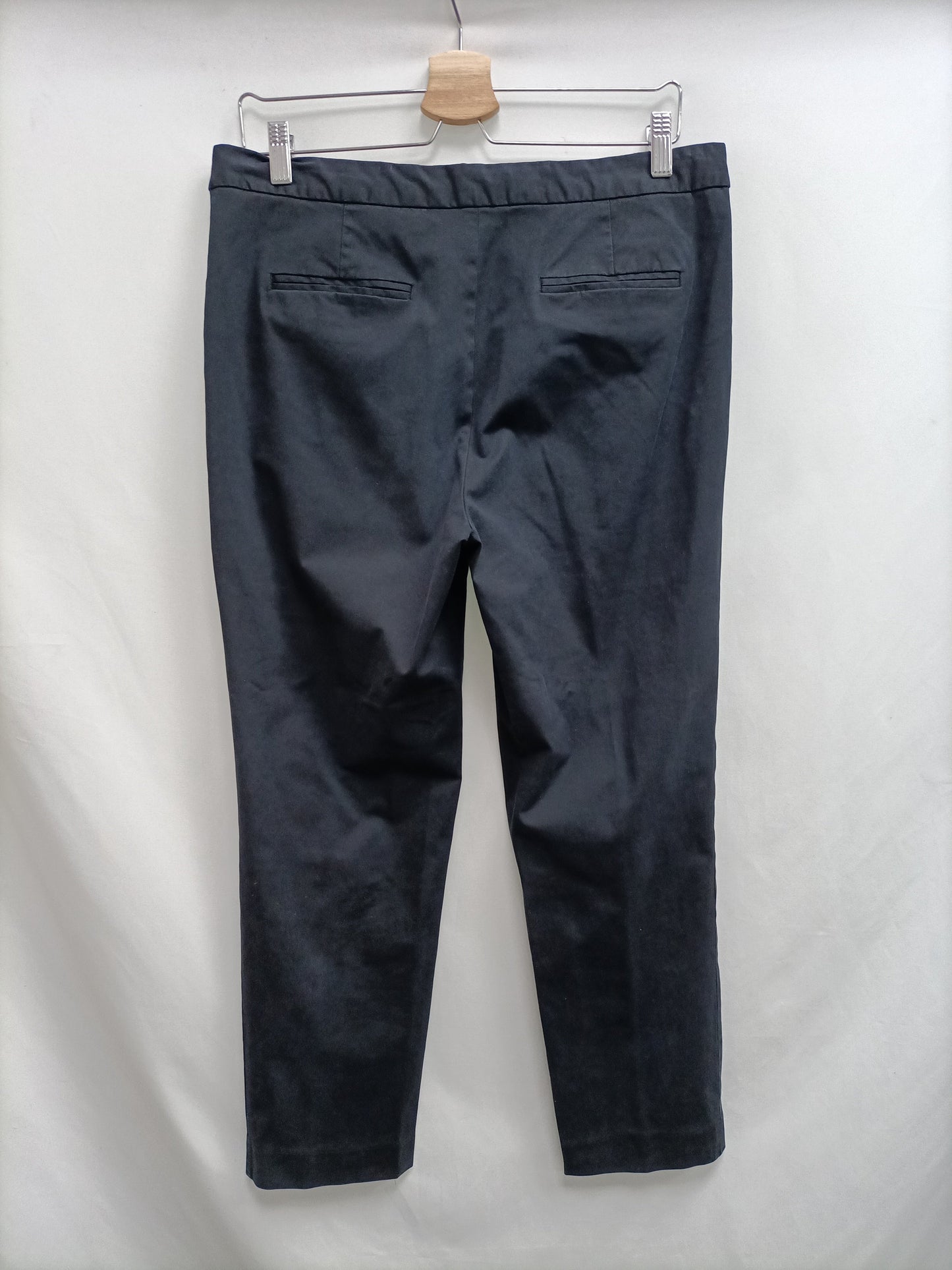 MASSIMO DUTTI. Pantalón recto azul T.42