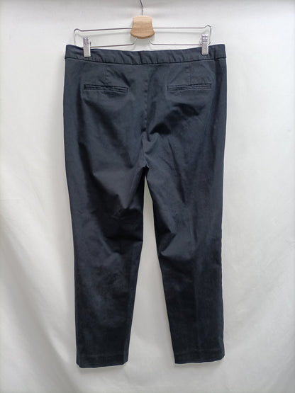MASSIMO DUTTI. Pantalón recto azul T.42