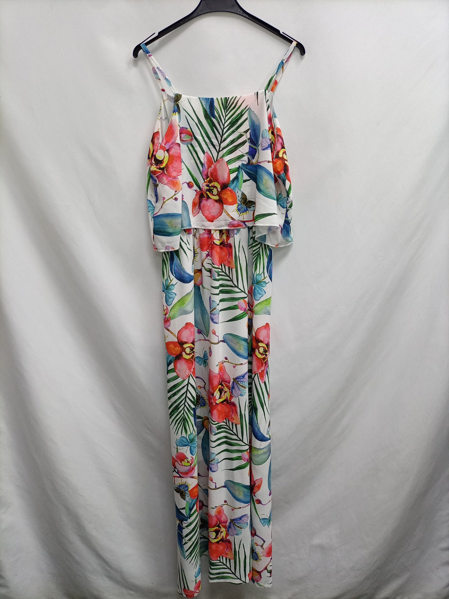 COTTONISSIMO. Vestido largo flores T.l