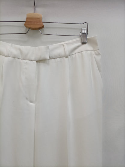 NAFNAF. Flowy white trousers size 40