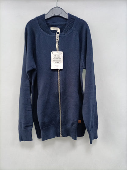 SFERA. Jersey azul cremallera T.7-8años
