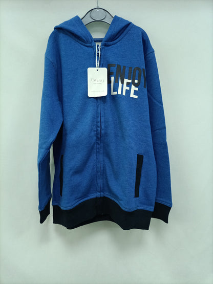 SFERA. Blue zip-up sweatshirt S.7-8 sñod